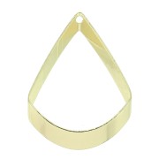 28x20.5mm openworked triangle pendant - Gold Tone x1