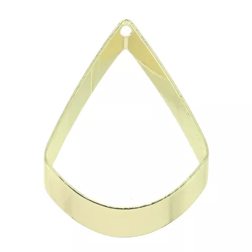 28x20.5mm openworked triangle pendant - Gold Tone x1