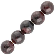 Beads 6mm gemstone beads - Garnet x10