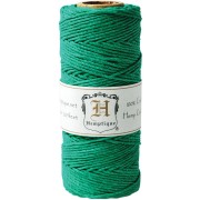 62 meters Bobbin of high quality twisted hemp Cord 1.1 mm Green x1|raw }}