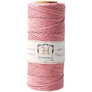 62 meters Bobbin of high quality twisted hemp Cord 1.1 mm Antique Pink x1|raw }}