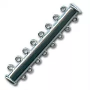 8 strands magnetic clasp 45mm 925 Rodhium Tone