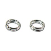 Double jump rings4x0.5mm 925 Sterling Silver x50|raw }}