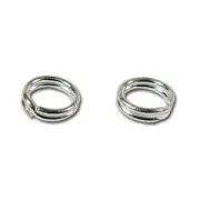 Double jump rings4x0.5mm 925 Sterling Silver x50