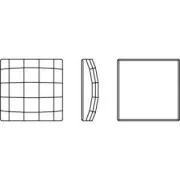 PureCrystal 2493 Flat Back Stone 8mm Crystal