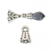 925 Sterling Silver Saucers with ring for drops 6000 11 & 13mm x|raw }}