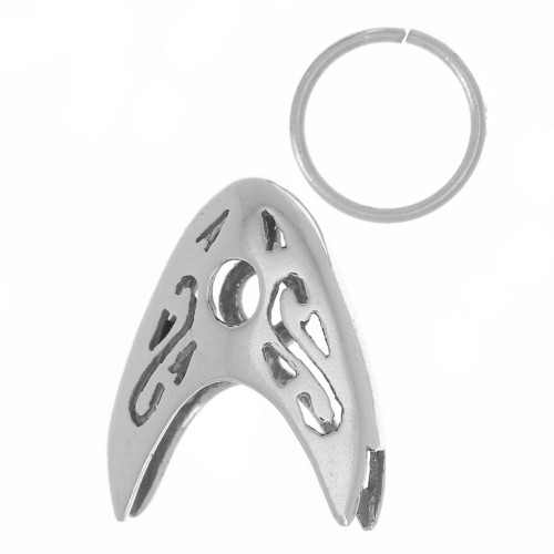 PureCrystal 925 Sterling Silver Pendants holder for 6100 24x12mm x1