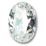 Cubic Zirconia Oval cabochon 18x13mm Crystal|raw }}
