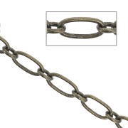 3 mm cable figaro chain (1x1) - Bronze Tone x1m|raw }}