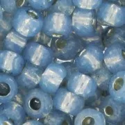 Toho seed beads 11/0 TO11RPF2102 - PF Silver Lined Milky Montana Blue x8g