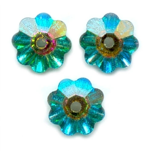 PureCrystal Flower 8mm Crystal Vitrail Medium x1