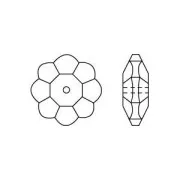 PureCrystal Flower 8mm Crystal Vitrail Medium x1