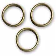 Double jumprings 8x0.7mm Bronze tone x50