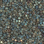 Miyuki cubes 1.8mm SB18-2008 - Mat Metallic Patina Iris x10g
