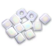 Miyuki cubes 1.8mm SB18-0471 - Opaque White AB x10g