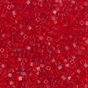 Miyuki cubes 1.8mm SB18-0140 - Tr Red Orange x10g