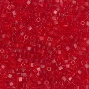 Miyuki cubes 1.8mm SB18-0140 - Tr Red Orange x10g