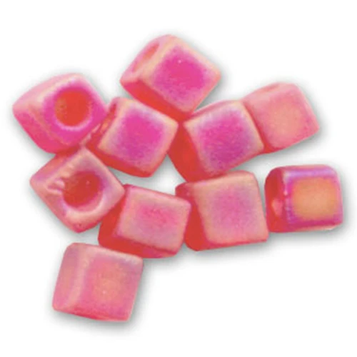 Miyuki cubes 1.8mm SB18-0140FR - Tr Red Orange Mat AB x10g