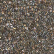 Miyuki cubes 1.8mm SB18-2642 - Spkl Bronze Lined Aqua x10g