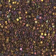 Miyuki 1.8 mm Cubes SB18-0462 - Gold Iris Metallic x10g