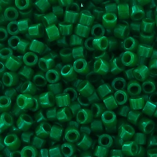 Miyuki Delica 11/0 DB0656 - Dyed Opaque Green, 100 g