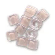 Miyuki cubes 1.8mm SB18-0215 - Blush Lined Crystal x10g