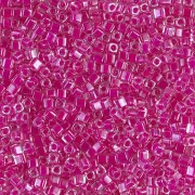Miyuki cubes 1.8mm SB18-0209 - Fuchsia Lined Crystal x10g