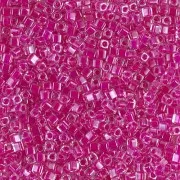 Miyuki cubes 1.8mm SB18-0209 - Fuchsia Lined Crystal x10g