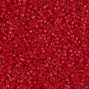 Miyuki Delica 11/0  DB0791 - Dyed Semi Mat Opaque Bright Red - Wholesale x 100g