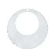 925 sterling silver 25mm Round openwork hoop earring pendant x1