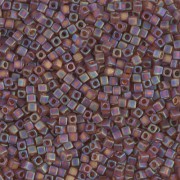 Miyuki cubes 1.8mm SB18-0134FR - Dark Topaz Mat AB x10g