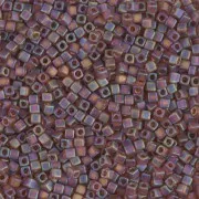 Miyuki cubes 1.8mm SB18-0134FR - Dark Topaz Mat AB x10g