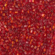 Miyuki cubes 1.8mm SB18-0010 - Flame Red Silver Lined x10g