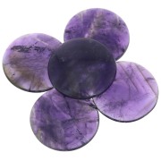 30mm Round cabochon - Amethyst x1