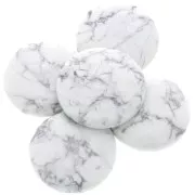 25mm Round cabochon - Howlite x1