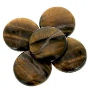 30mm Round cabochon - Tiger Eye x1