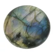 30mm Round cabochon - Labradorite x1