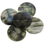 30mm Round cabochon - Labradorite x1