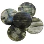 30mm Round cabochon - Labradorite x1