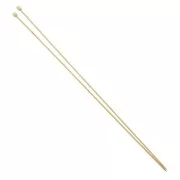 2.5mm Bamboo knitting needles - 34 cm - Natural x2