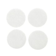 22mm Felt round refill for fragrance diffuser pendant - White x4