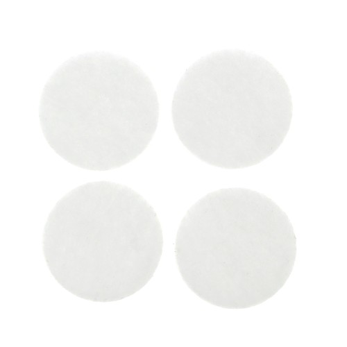 22mm Felt round refill for fragrance diffuser pendant - White x4