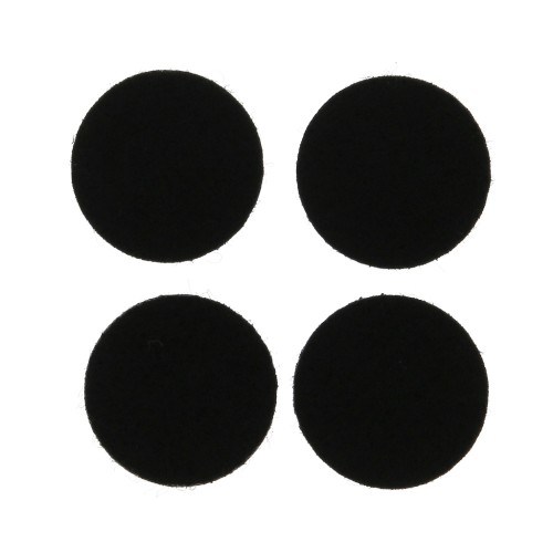 22mm Felt round refill for fragrance diffuser pendant - Black x4