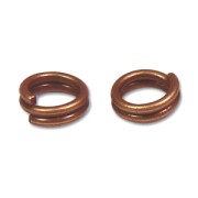 Double jumprings 5x0.6mm Old copper tone x50