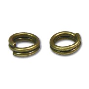 Double jumprings 5x0.6mm Bronze tone x50