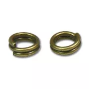 Double jumprings 5x0.6mm Bronze tone x50