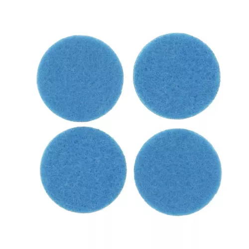 22mm Felt round refill for fragrance diffuser pendant - Blue x4
