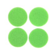 22mm Felt round refill for fragrance diffuser pendant - Neon Green x4