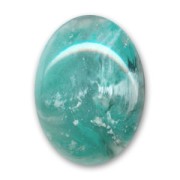 Resin cabochon 40x30mm imitation stone Aqua x1|raw }}