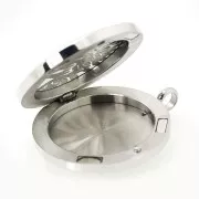 Stainless steel fragrance diffuser medallion and 10 refills - Rosette x1